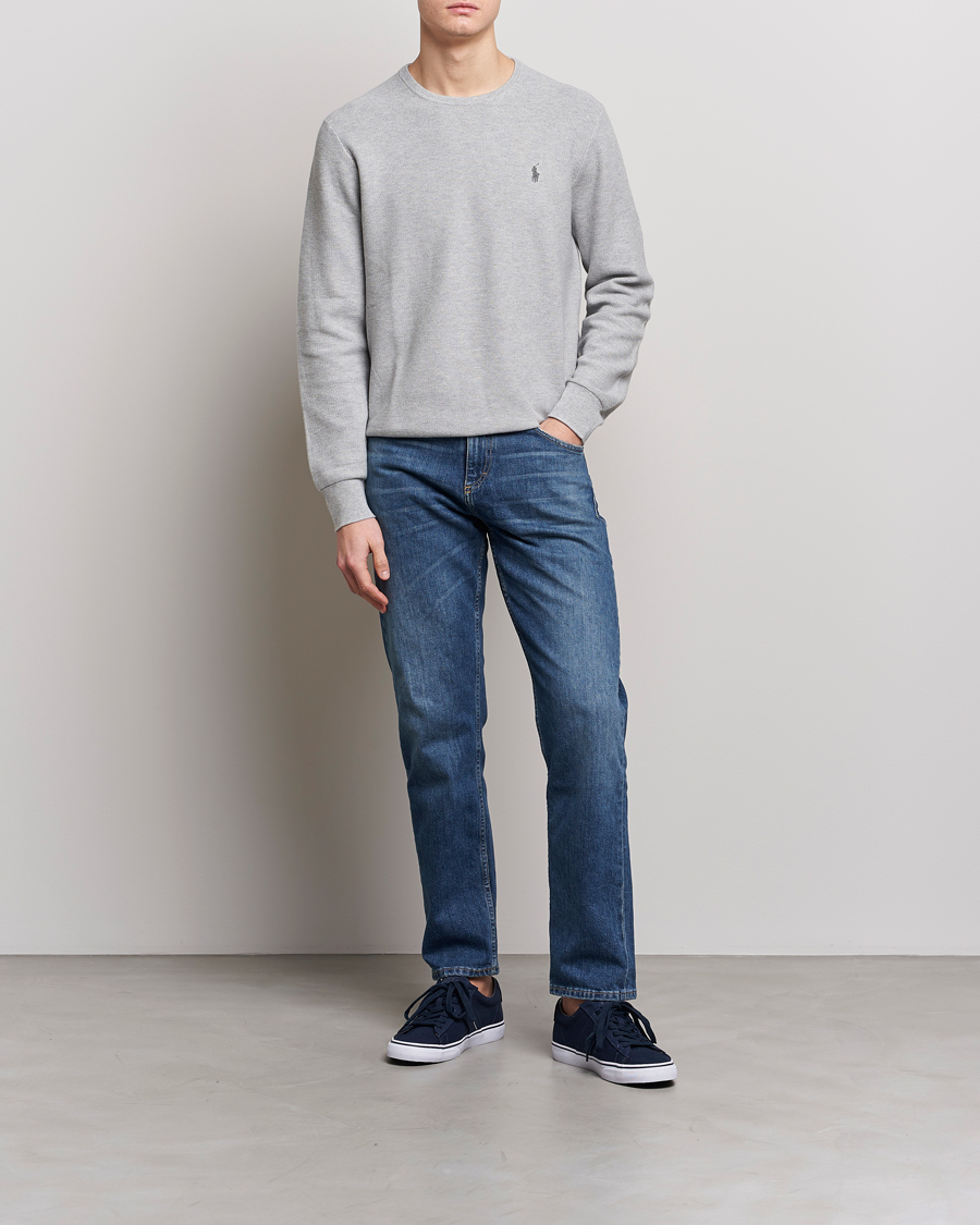 Herr | Tröjor | Polo Ralph Lauren | Textured Crew Neck Sweater Andover Heather