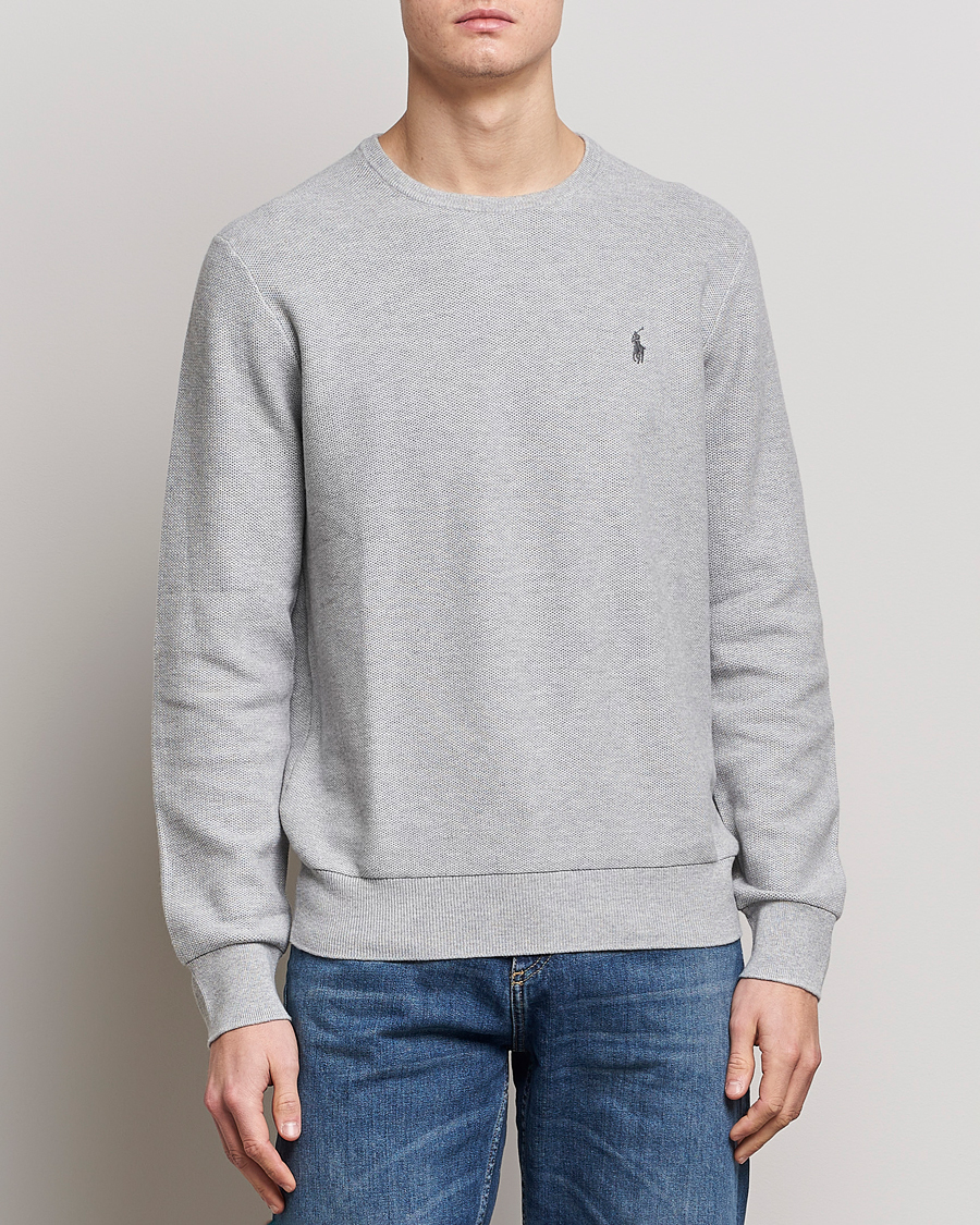 Herr | Tröjor | Polo Ralph Lauren | Textured Crew Neck Sweater Andover Heather