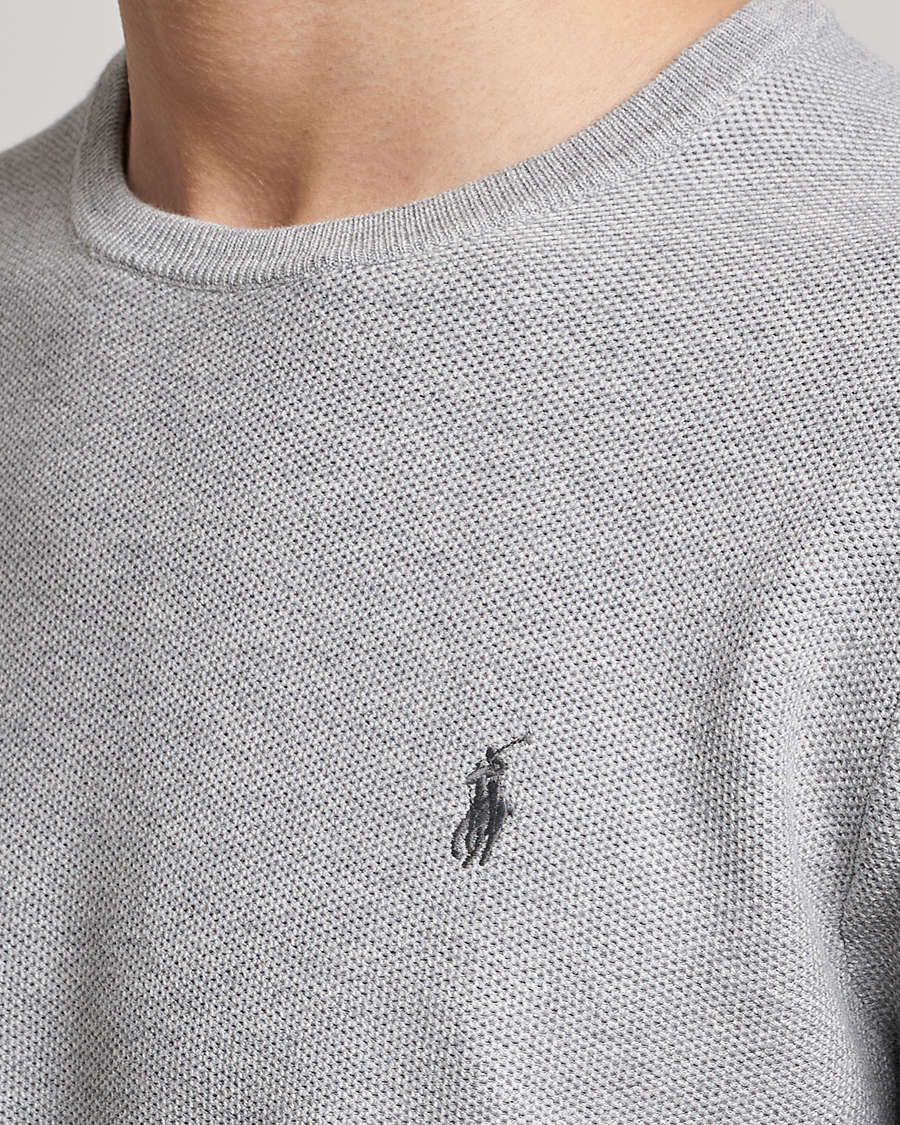 Herr | Tröjor | Polo Ralph Lauren | Textured Crew Neck Sweater Andover Heather