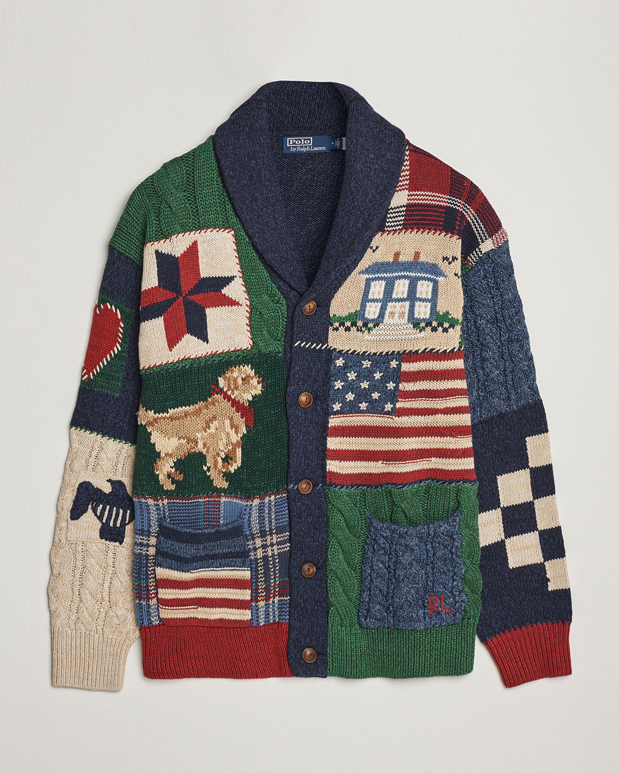 Herr | Tröjor | Polo Ralph Lauren | Cotton Blend Shawl Collar Cardigan Multi