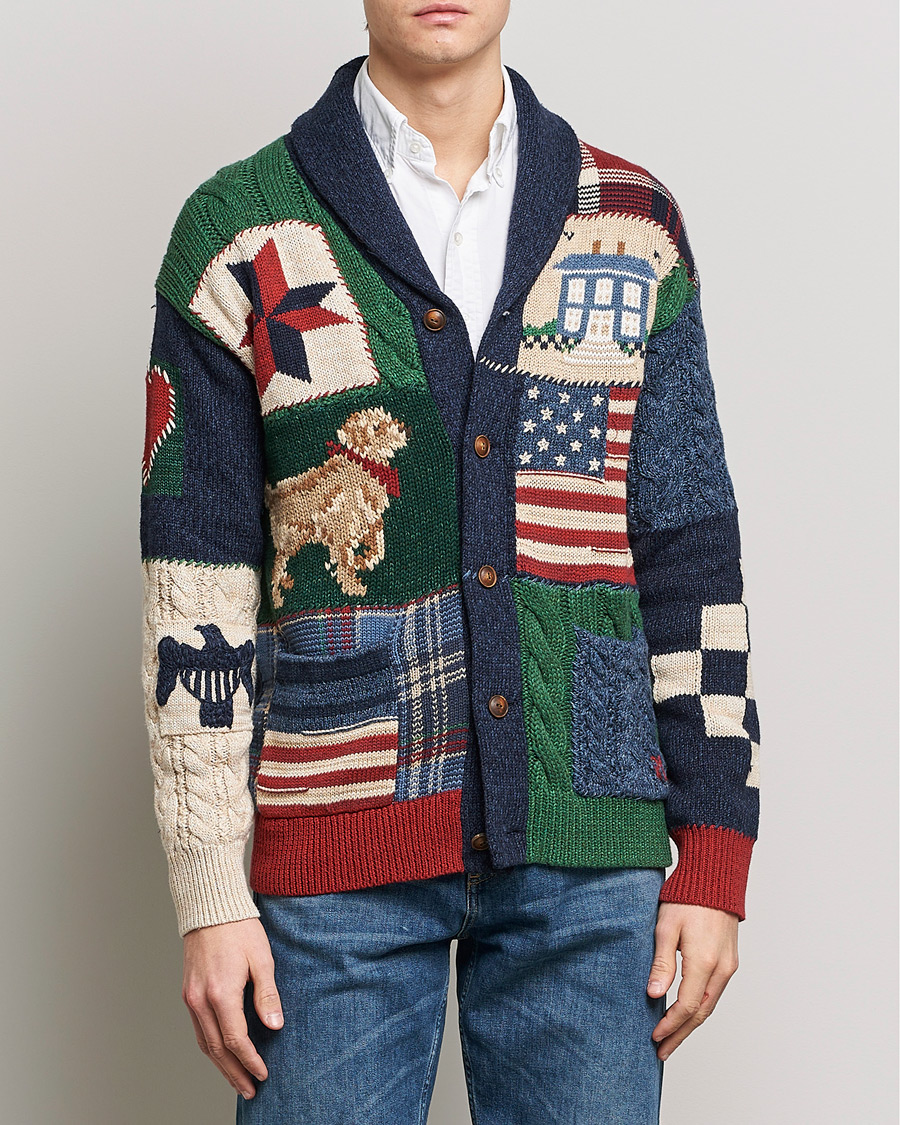 Herr | Cardigans | Polo Ralph Lauren | Cotton Blend Shawl Collar Cardigan Multi