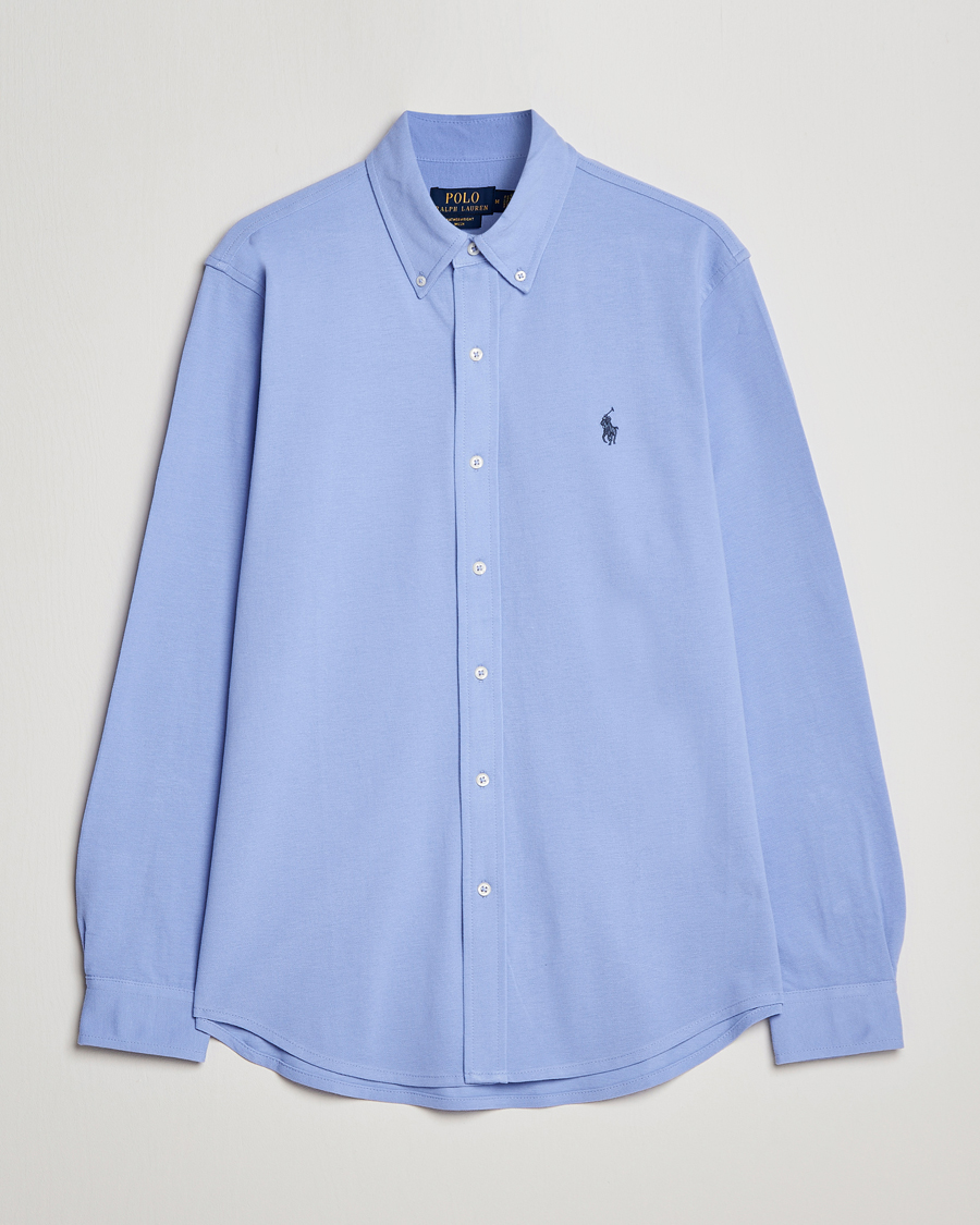 Herr | Skjortor | Polo Ralph Lauren | Slim Fit Featherweight Mesh Shirt Lafayette Blue