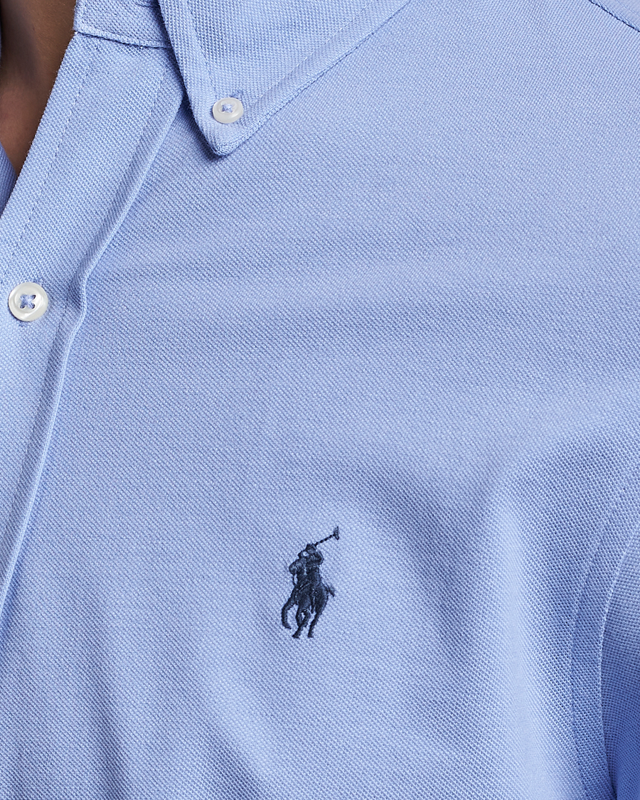 Herr | Skjortor | Polo Ralph Lauren | Slim Fit Featherweight Mesh Shirt Lafayette Blue