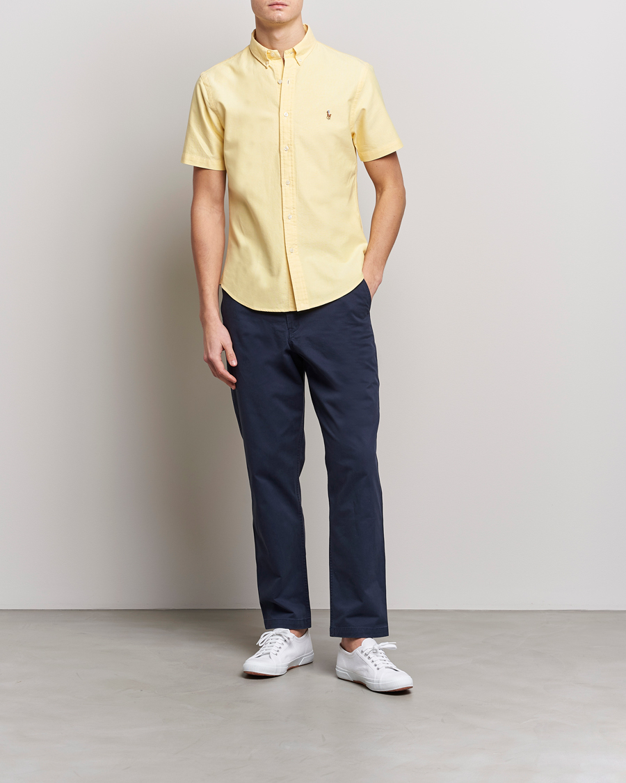 Herr | Skjortor | Polo Ralph Lauren | Slim Fit Oxford Short Sleeve Shirt Yellow