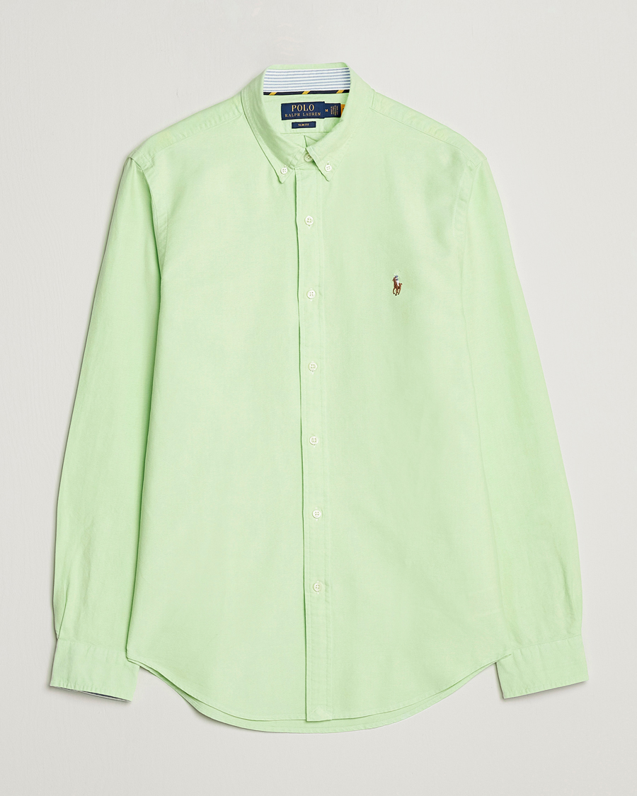 Herr | Skjortor | Polo Ralph Lauren | Slim Fit Oxford Button Down Shirt Oasis Green