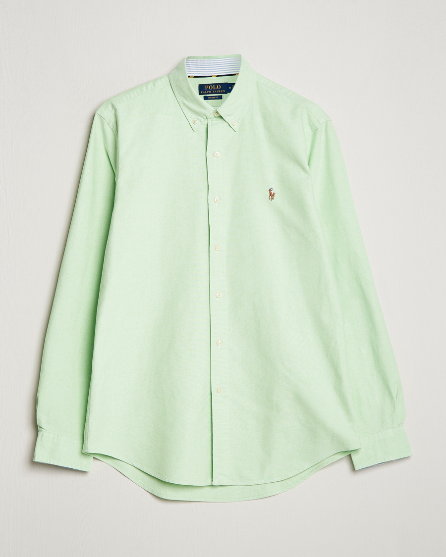 Herr | Skjortor | Polo Ralph Lauren | Custom Fit Oxford Button Down Shirt Oasis Green