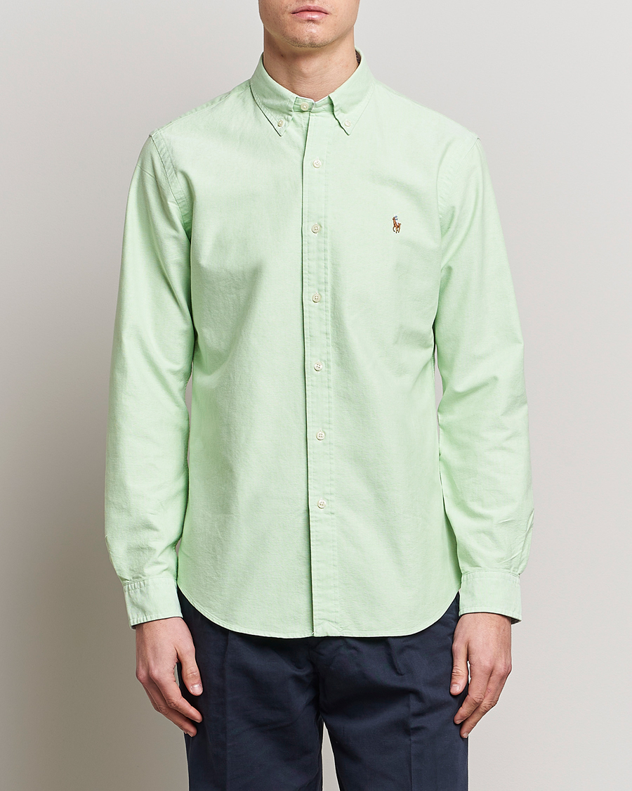 Herr | Skjortor | Polo Ralph Lauren | Custom Fit Oxford Button Down Shirt Oasis Green