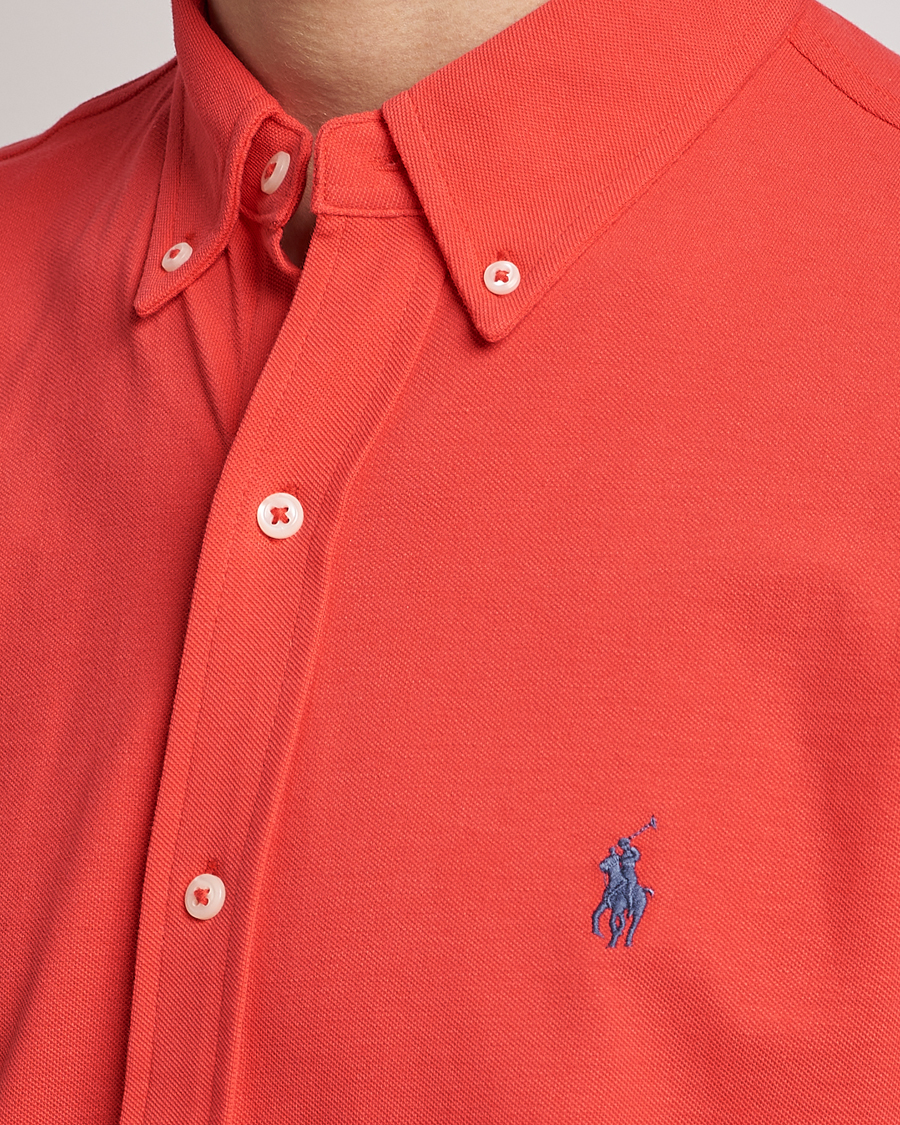 Herr | Skjortor | Polo Ralph Lauren | Featherweight Mesh Short Sleeve Shirt Red Reef