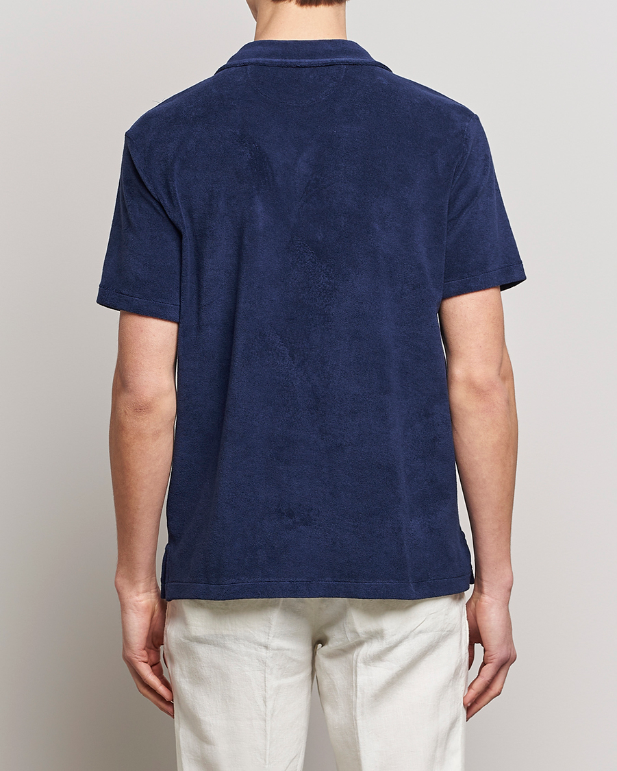 Herr | Skjortor | Polo Ralph Lauren | Cotton Terry Short Sleeve Newport Navy