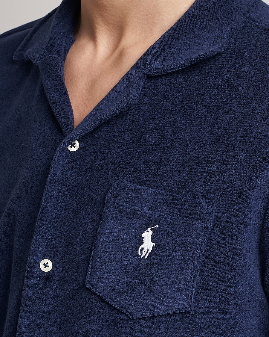 Herr | Skjortor | Polo Ralph Lauren | Cotton Terry Short Sleeve Newport Navy