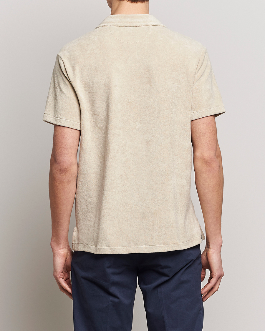 Herr | Skjortor | Polo Ralph Lauren | Cotton Terry Short Sleeve Shirt Spring Beige