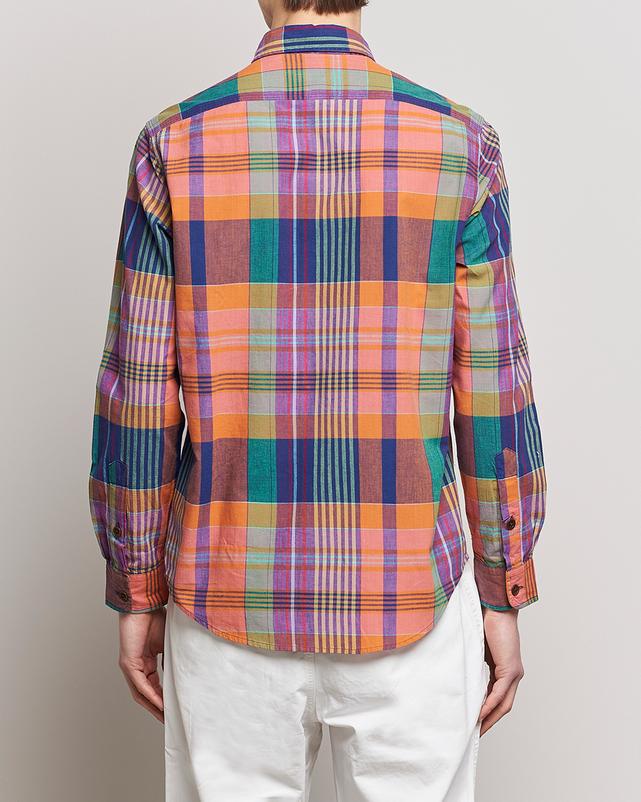 Herr | Skjortor | Polo Ralph Lauren | Madras Checked Shirt Orange/Purple