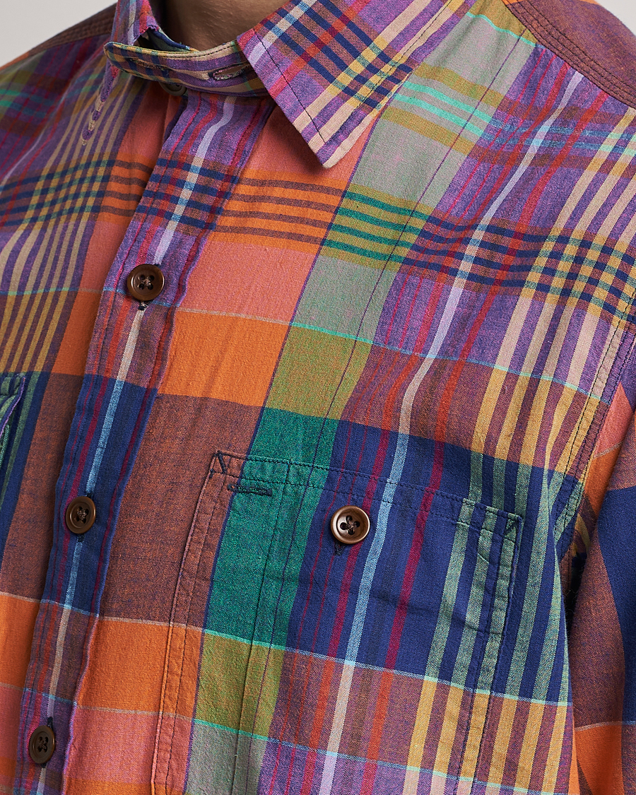 Herr | Skjortor | Polo Ralph Lauren | Madras Checked Shirt Orange/Purple