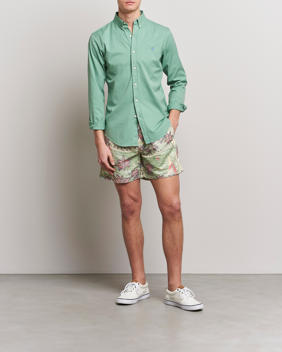 Herr | Skjortor | Polo Ralph Lauren | Slim Fit Twill Shirt Faded Mint