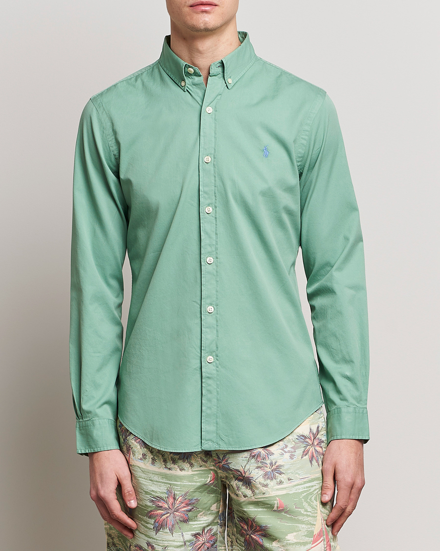 Herr |  | Polo Ralph Lauren | Slim Fit Twill Shirt Faded Mint