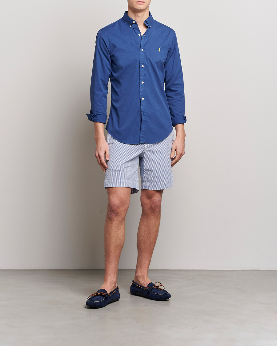 Herr | Skjortor | Polo Ralph Lauren | Slim Fit Brushed Twill Shirt Royal Navy