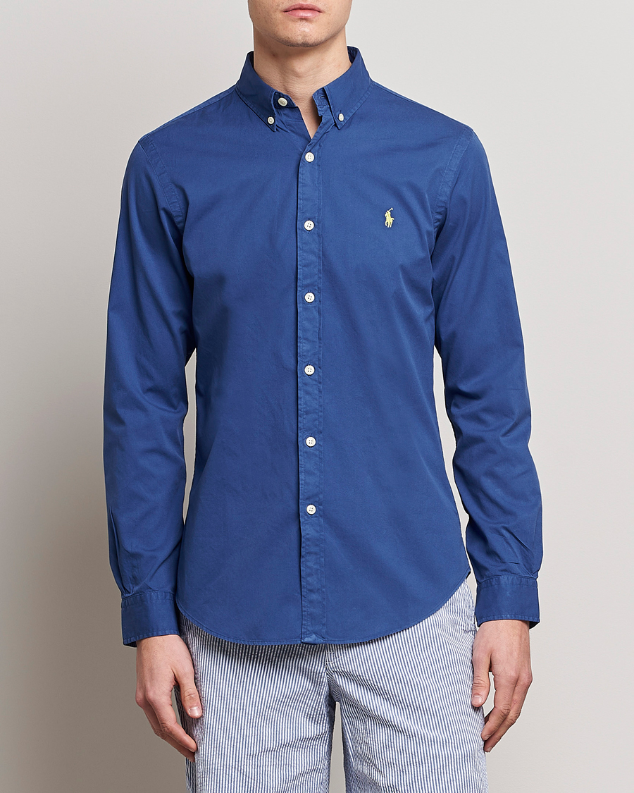 Herr | Skjortor | Polo Ralph Lauren | Slim Fit Brushed Twill Shirt Royal Navy