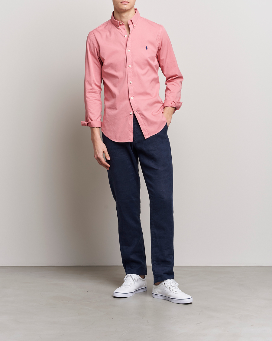 Herr | Skjortor | Polo Ralph Lauren | Slim Fit Brushed Twill Shirt Desert Rose