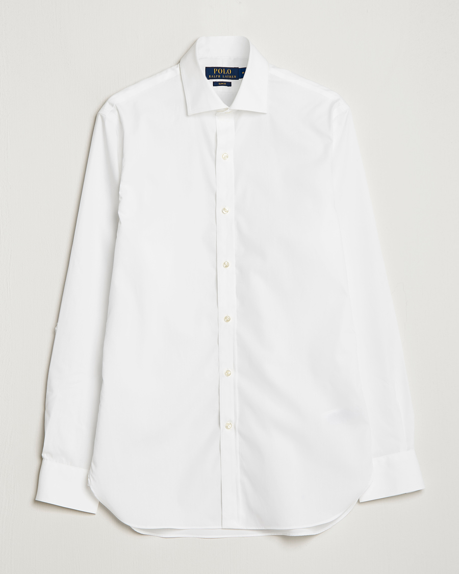 Herr | Skjortor | Polo Ralph Lauren | Slim Fit Poplin Dress Shirt White