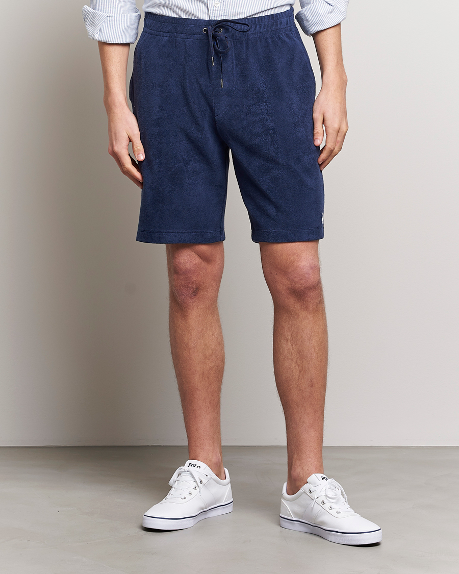 Herr | Shorts | Polo Ralph Lauren | Cotton Terry Drawstring Shorts Newport Navy
