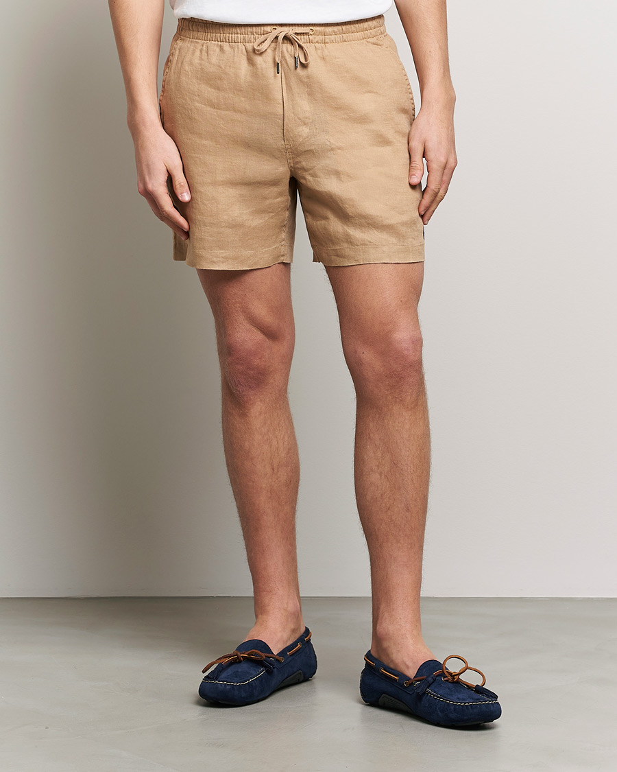 Herr | Senast inkommet | Polo Ralph Lauren | Prepster Linen Drawstring Shorts Vintage Khaki