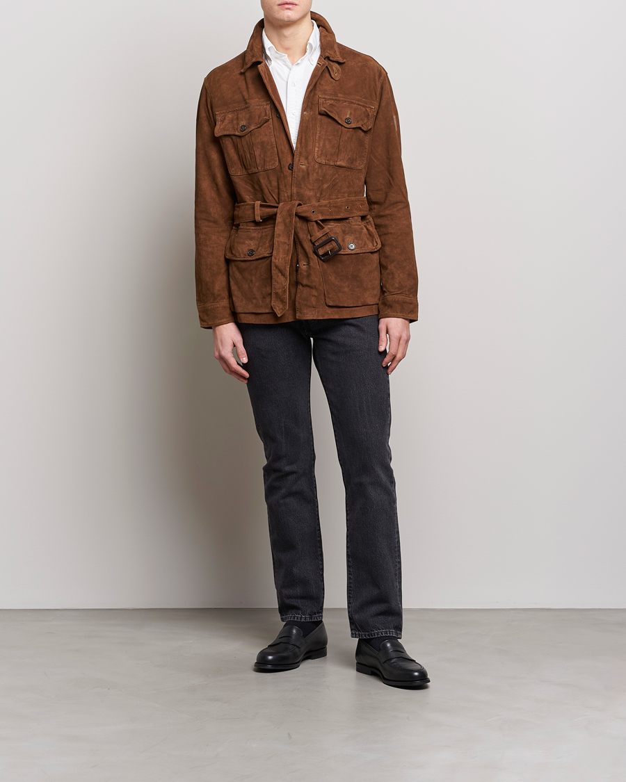 Herr | Jackor | Polo Ralph Lauren | Safari Suede Field Jacket Smith Brown
