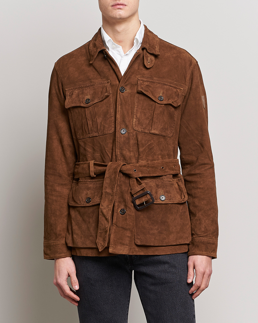 Herr | Field jackets | Polo Ralph Lauren | Safari Suede Field Jacket Smith Brown
