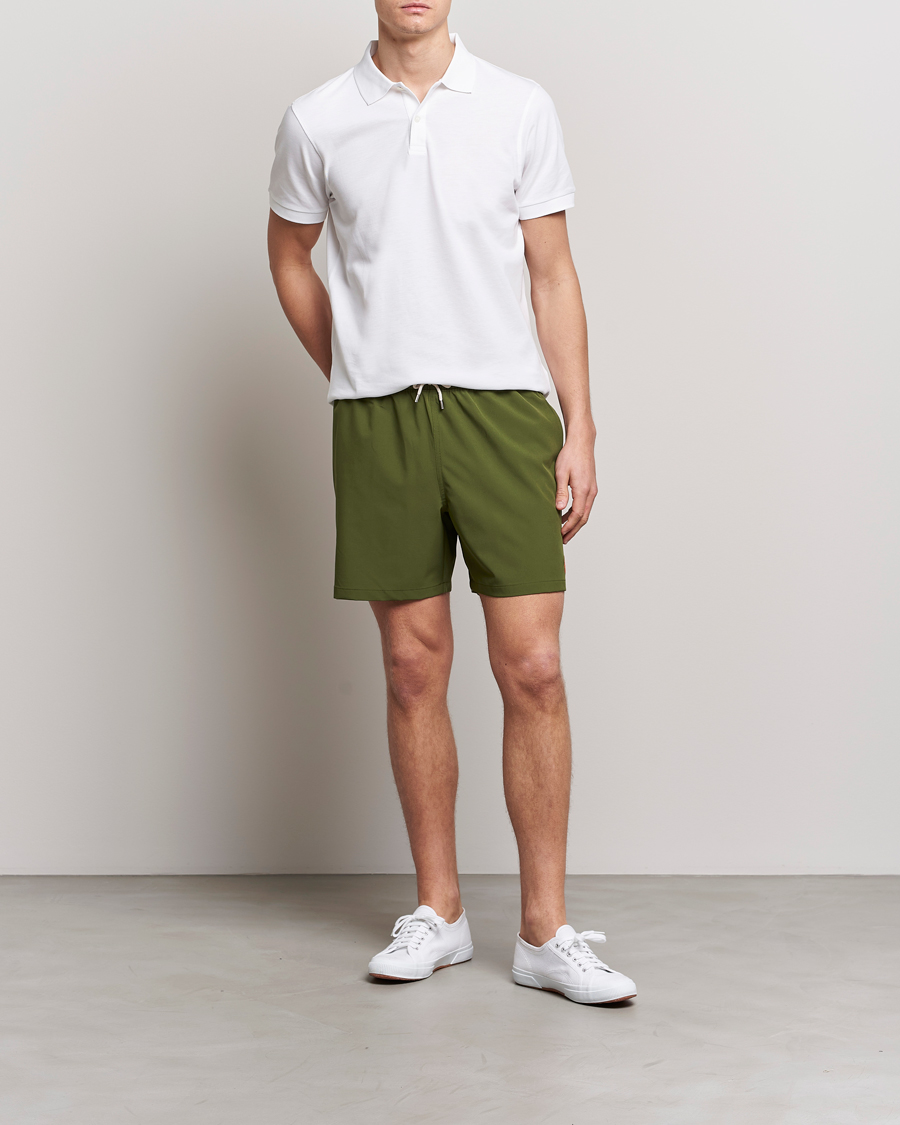 Herr | Badbyxor | Polo Ralph Lauren | Recyceled Traveler Boxer Swimshorts Supply Olive