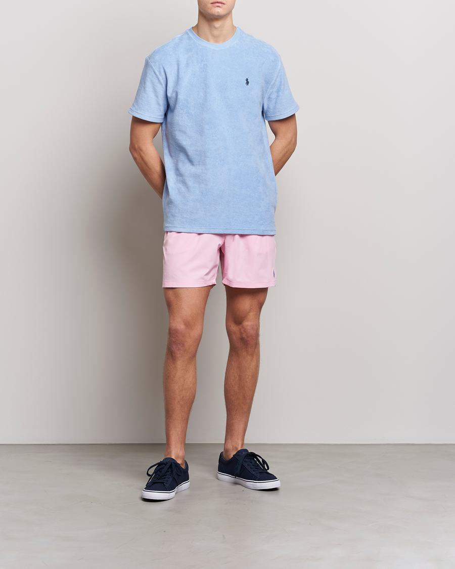 Herr | Badbyxor | Polo Ralph Lauren | Recyceled Traveler Boxer Swimshorts Carmel Pink