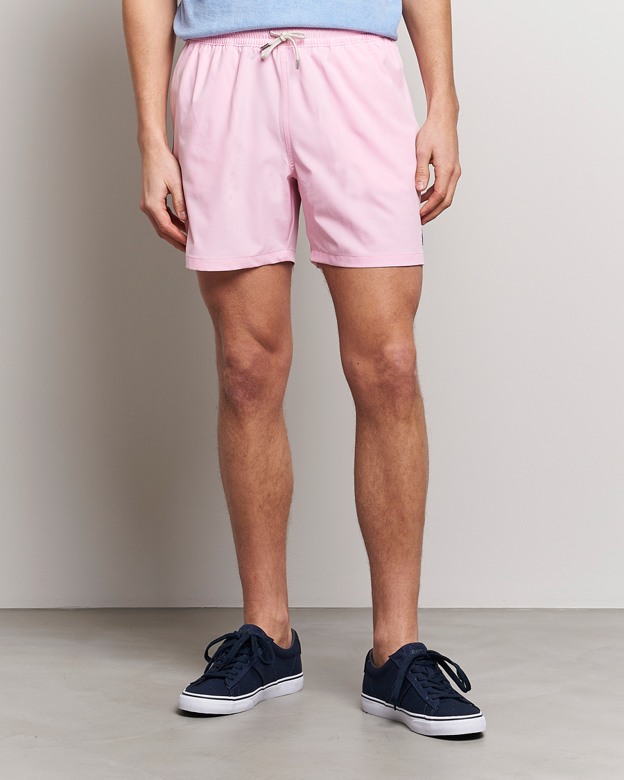 Herr | Badbyxor | Polo Ralph Lauren | Recyceled Traveler Boxer Swimshorts Carmel Pink