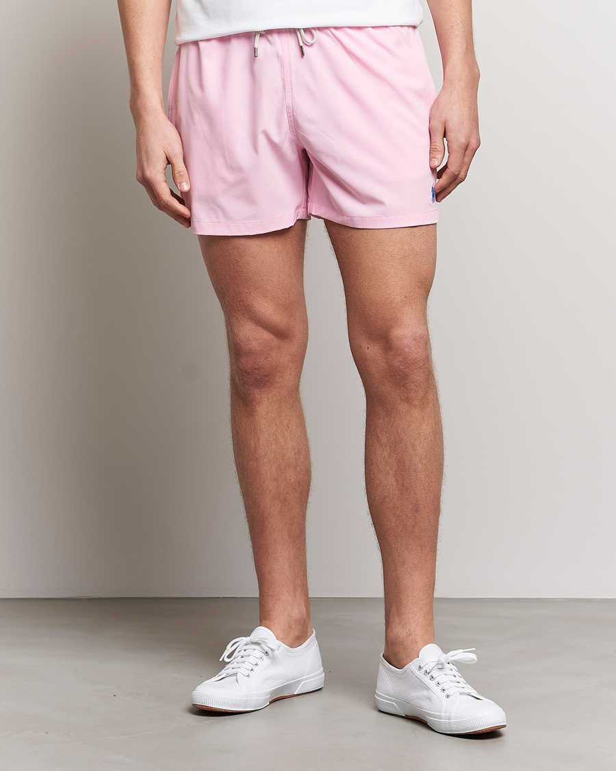 Herr | Badbyxor | Polo Ralph Lauren | Recycled Slim Traveler Swimshorts Carmel Pink