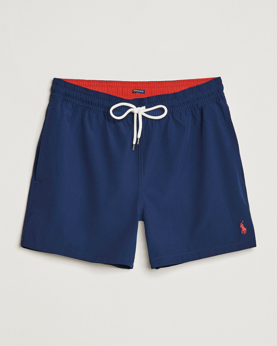 Herr | Badbyxor | Polo Ralph Lauren | Recycled Slim Traveler Swimshorts Newport Navy