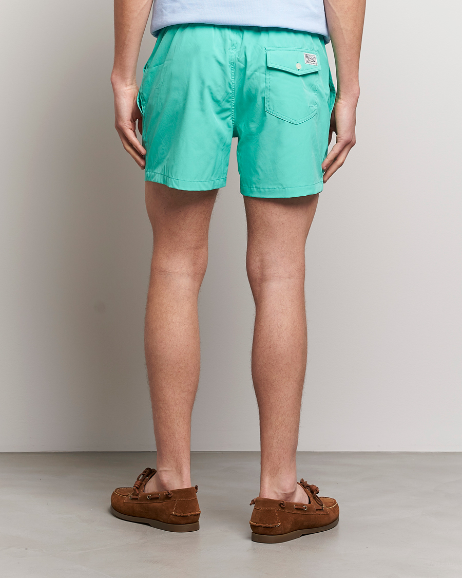 Herr | Badbyxor | Polo Ralph Lauren | Recycled Slim Traveler Swimshorts Sunset Green