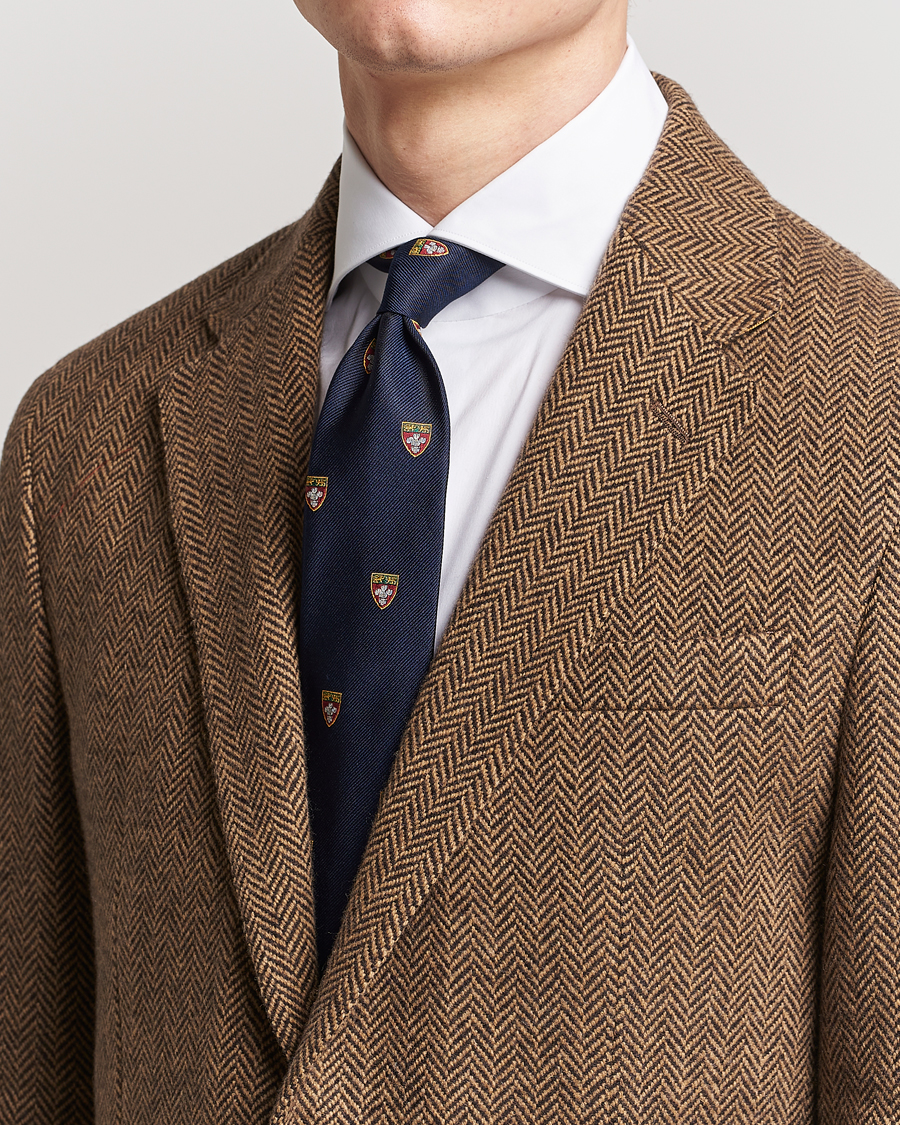 Herr | Polo Ralph Lauren Heritage Crest Striped Tie Navy | Polo Ralph Lauren | Heritage Crest Striped Tie Navy