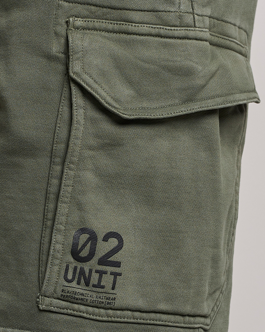Herr | Shorts | RLX Ralph Lauren | Terry Back Fleece Cargo Shorts Fossil Green