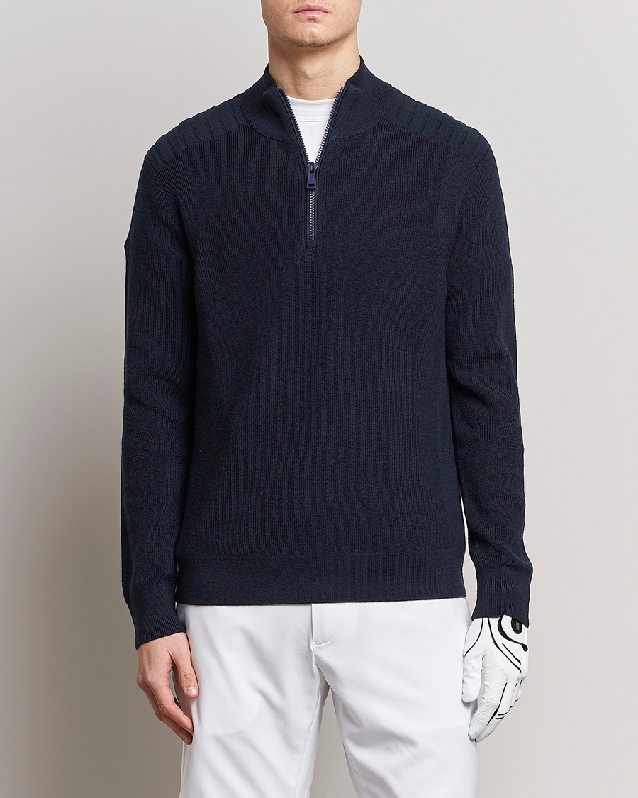 Herr | Tröjor | RLX Ralph Lauren | Merino Half-Zip Sweater College Navy
