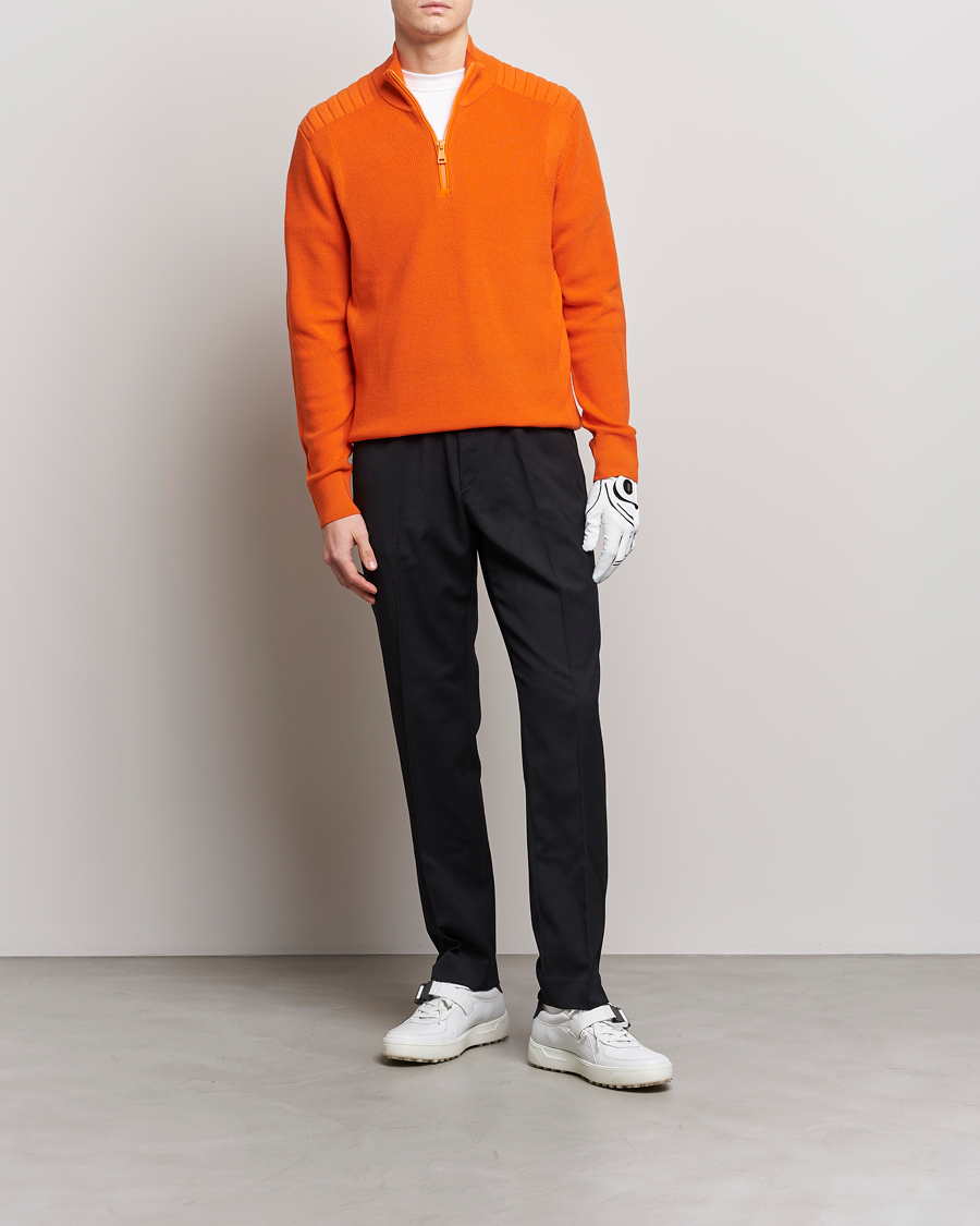 Herr | Tröjor | RLX Ralph Lauren | Merino Half-Zip Sweater Sailing Orange