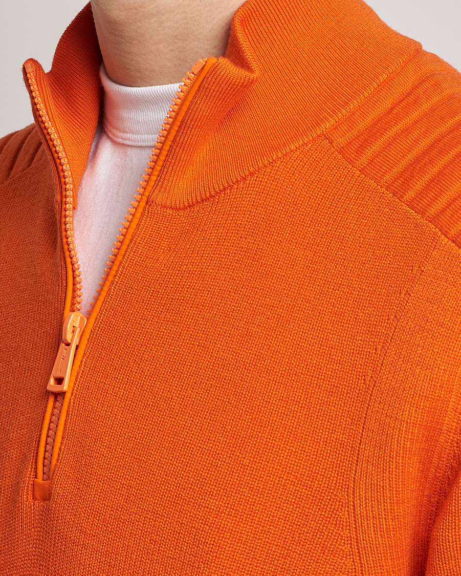 Herr | Tröjor | RLX Ralph Lauren | Merino Half-Zip Sweater Sailing Orange