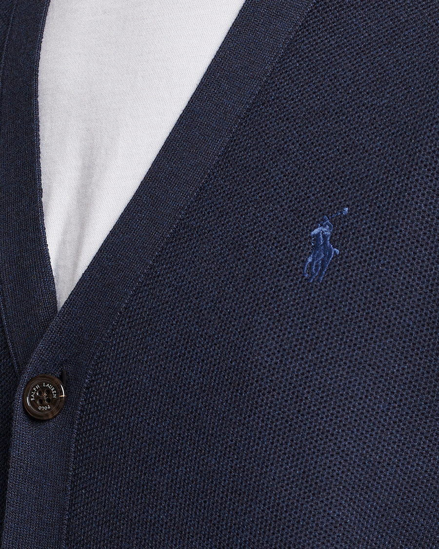 Herr | Tröjor | Polo Ralph Lauren | Cotton Cardigan Navy Heather