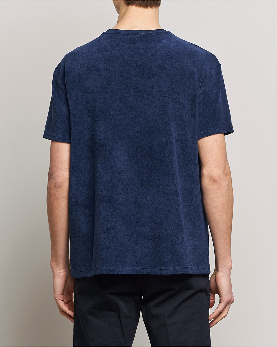 Herr | T-Shirts | Polo Ralph Lauren | Cotton Terry Crew Neck T-shirt Newport Navy