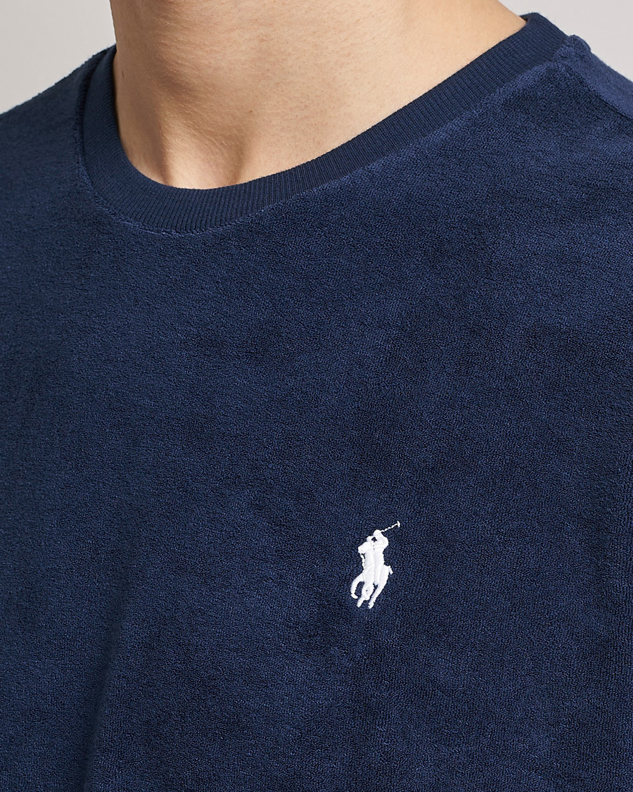 Herr | T-Shirts | Polo Ralph Lauren | Cotton Terry Crew Neck T-shirt Newport Navy