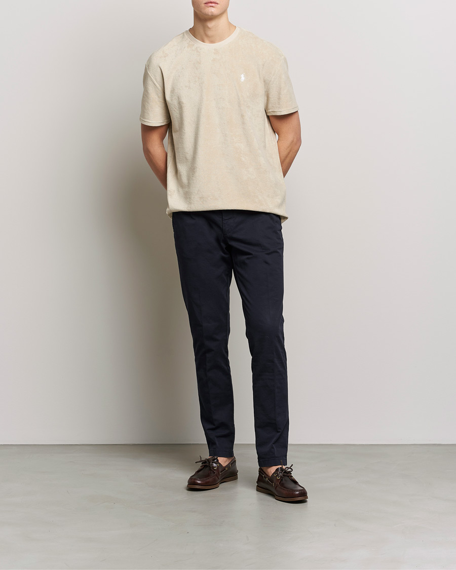 Herr | T-Shirts | Polo Ralph Lauren | Terry Cotton Tee Spring Beige