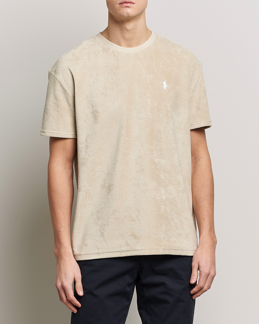 Herr | T-Shirts | Polo Ralph Lauren | Terry Cotton Tee Spring Beige