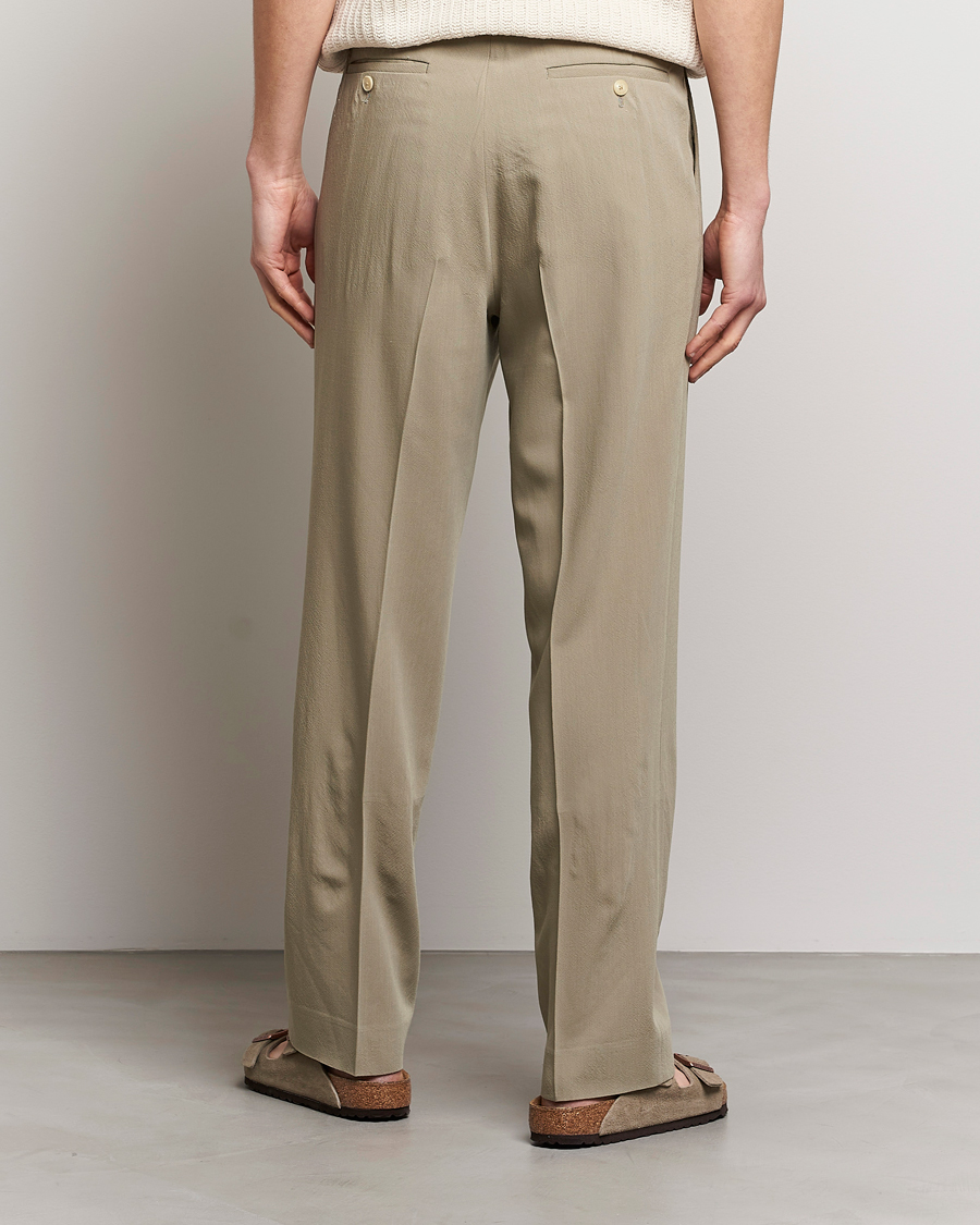 Herr | Byxor | Auralee | Viyella Wool Slacks Light Khaki
