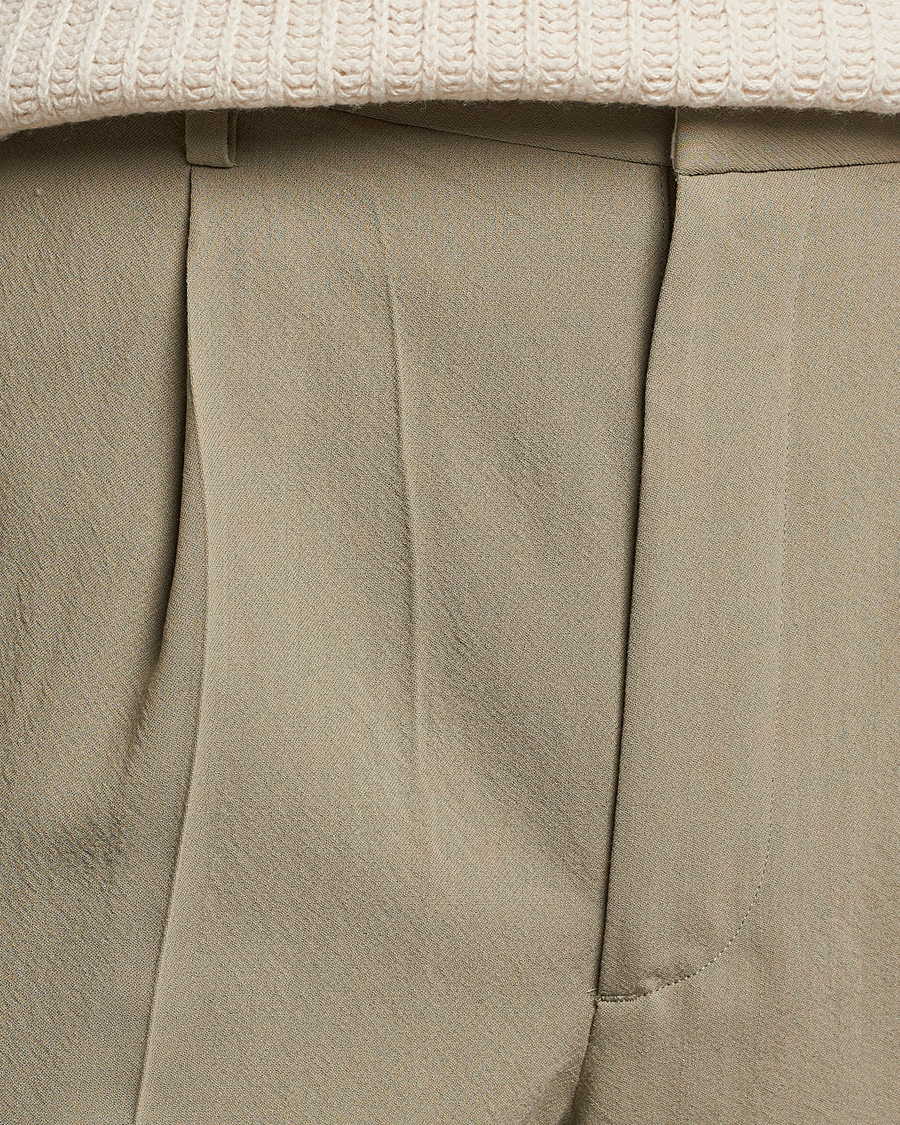 Herr | Byxor | Auralee | Viyella Wool Slacks Light Khaki