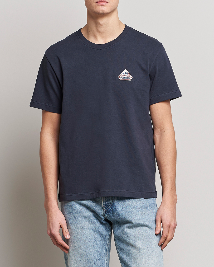 Herr | Kortärmade t-shirts | Pyrenex | Echo Cotton Logo T-Shirt Amiral