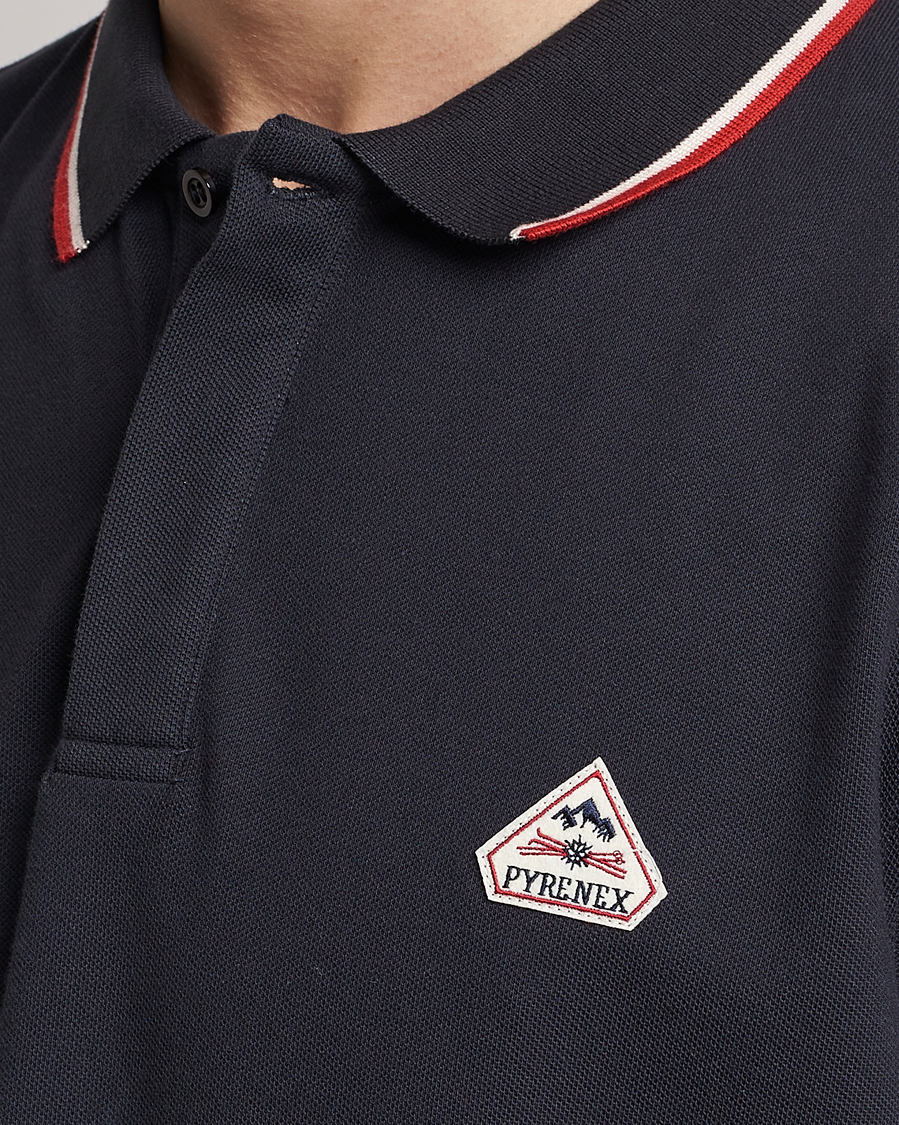 Herr | Pikéer | Pyrenex | Leyre Cotton Logo Polo Deep Ink