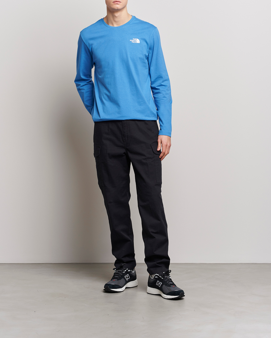 Herr | T-Shirts | The North Face | Long Sleeve Easy T-Shirt Super Sonic Blue