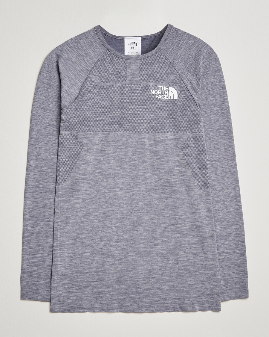 Herr | T-Shirts | The North Face | Mountain Athletics Long Sleeve Meld Grey Heather