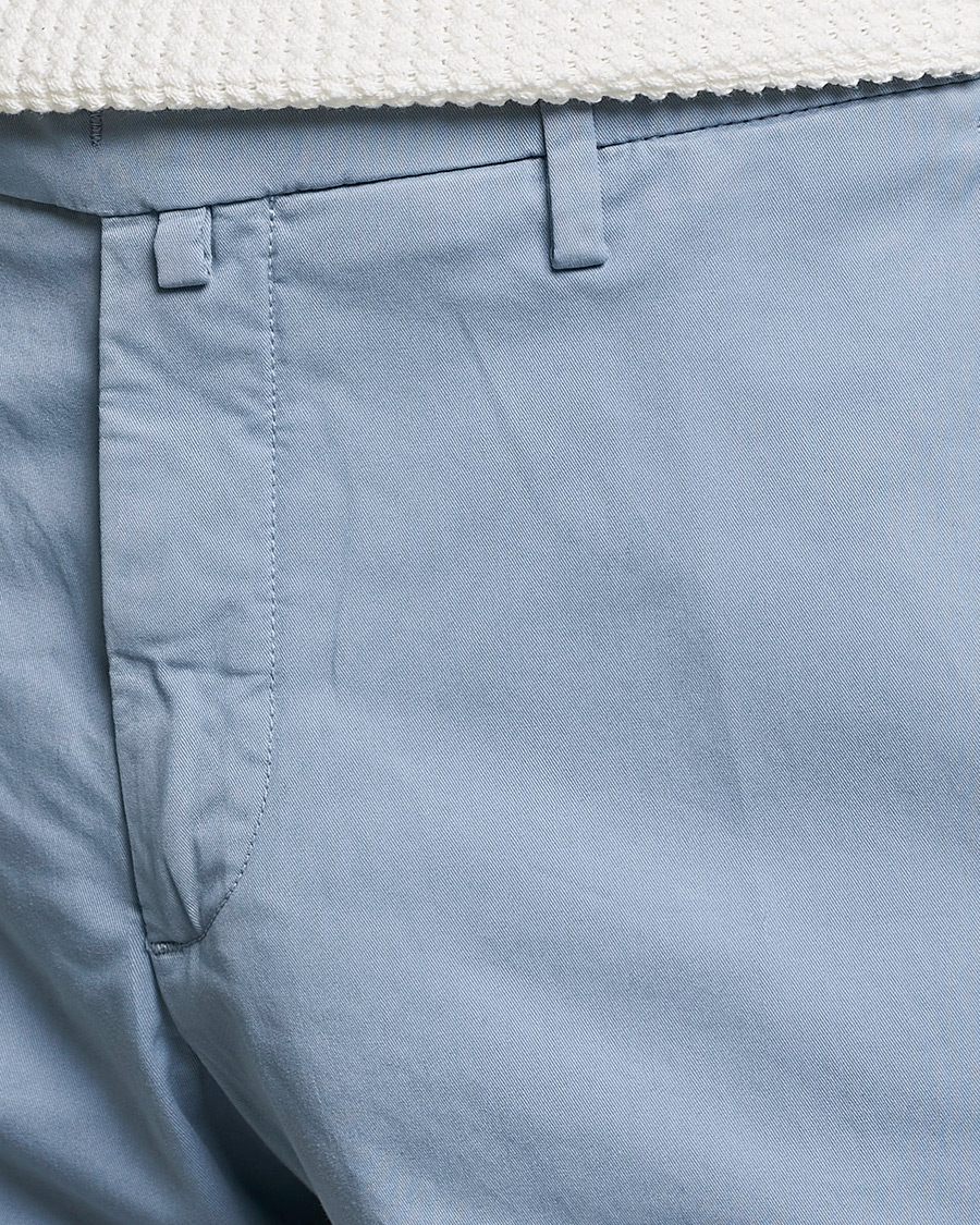 Herr | Byxor | Briglia 1949 | Slim Fit Cotton Chinos Light Blue